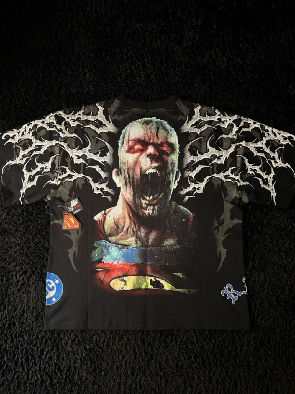 Civil Regime Short Sleeve Tee with Zombie Superman Design